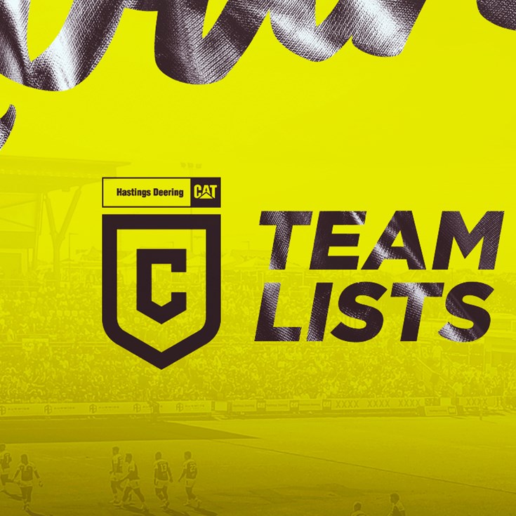 Round 13 Hastings Deering Colts team lists