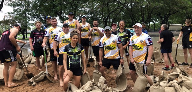 Centrals players pitch in for Townsville community