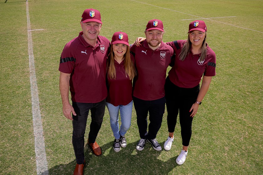 QRL team members Dave Maiden, Liberty Jones, Rikki Lee Arnold and Kev Braysher are passionate about creating an inclusive sporting environment. Photo: Erick Lucero/QRL