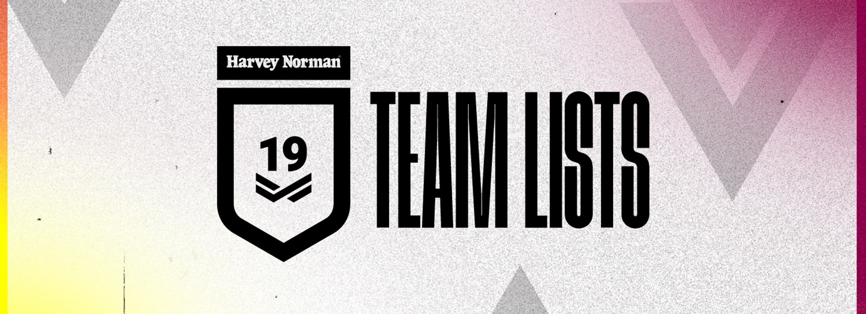 Round 2 Harvey Norman Under 19 team lists