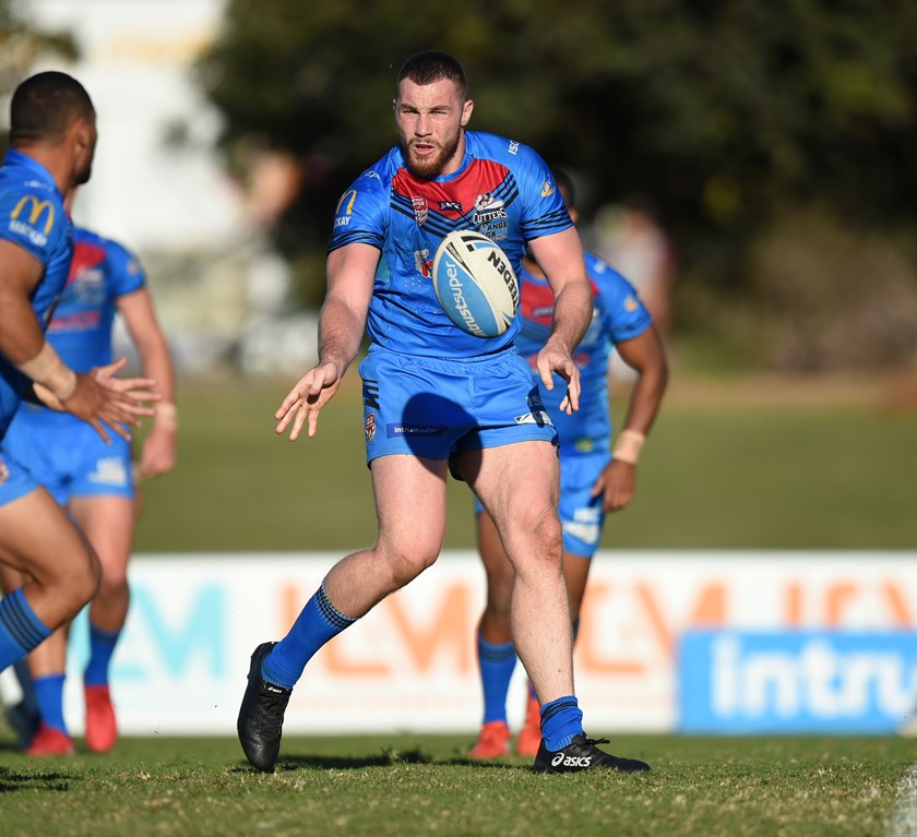 Jordan Grant in action for Mackay Cutters in 2018. 