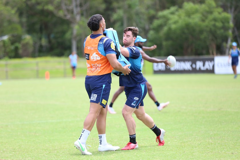Pre-season training with Gold Coast Titans. Photo: Colleen Edwards / QRL