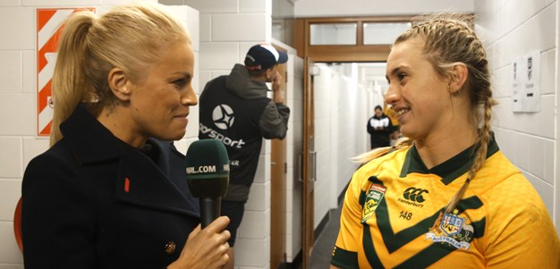 Robinson 'over the moon' with debut Jillaroos try