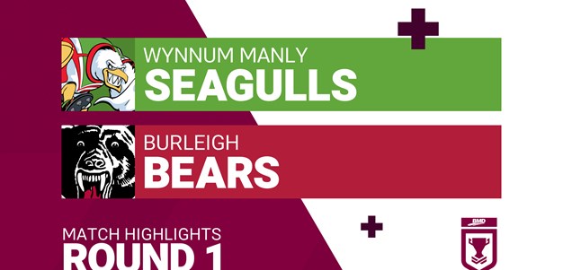 Round 1 highlights: Wynnum Manly v Burleigh