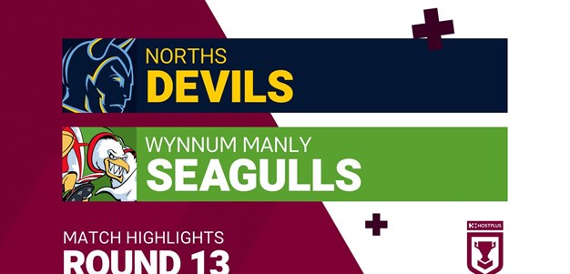 Round 13 highlights: Norths Devils v Wynnum Manly