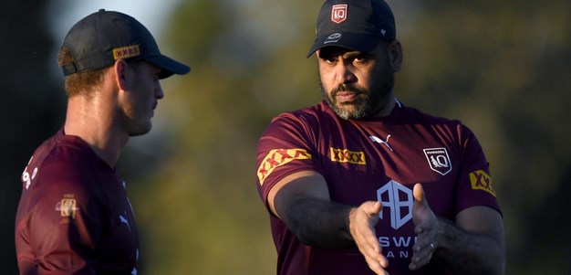 Greg Inglis on the Maroons back five
