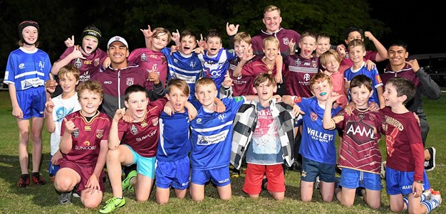 Queensland Under 18 team visit Valleys Diehards