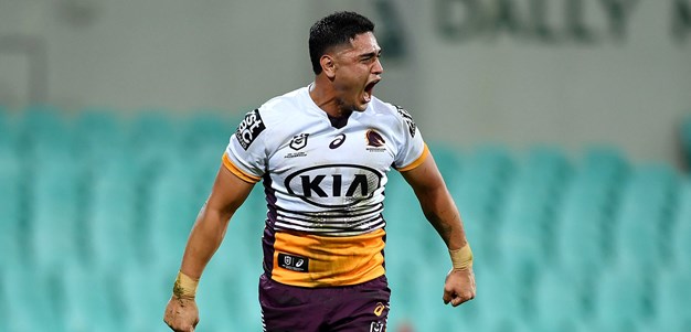 Palasia scores first NRL try as Broncos kick clear