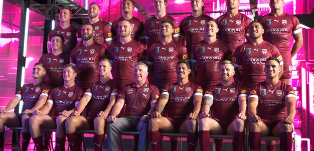 Behind the scenes at the Maroons team photo