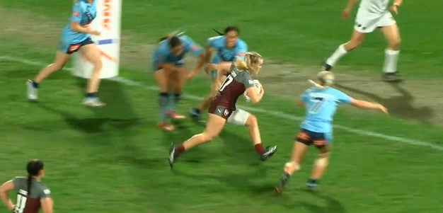Queensland hit the lead with a try to Larsson