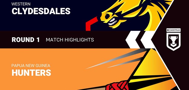 Round 1 feature game highlights: Clydesdales v Hunters