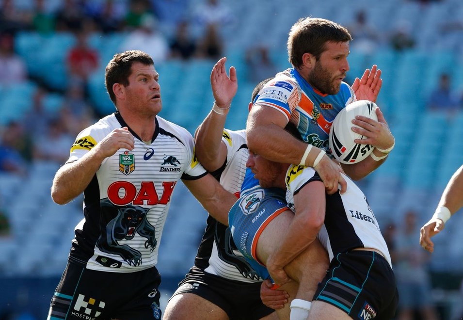 Blake Leary - NRL State Championship - Penrith Panthers V Northern Pride at ANZ Stadium, Sydney. 3.55pm Sunday October 5, 2014. PHOTO: Dave Tease - SMP IMAGES