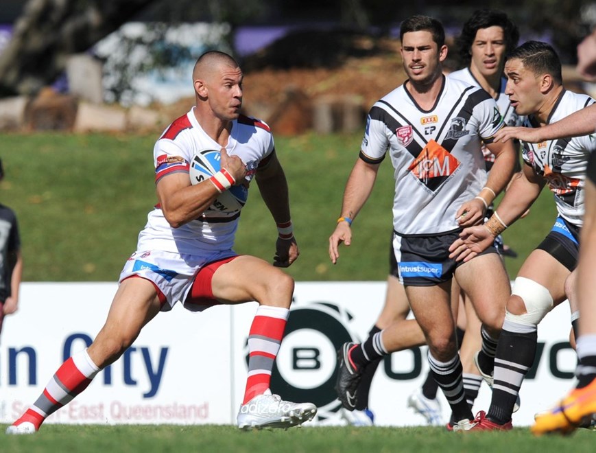 Curtis Johnston - Intrust Super Cup Round 9 - Souths Logan Magpies V Redcliffe Dolphins at Davies Park, West End. 2.00pm Sunday May 10, 2015.  PHOTO: Scott Davis - SMP IMAGES.COM