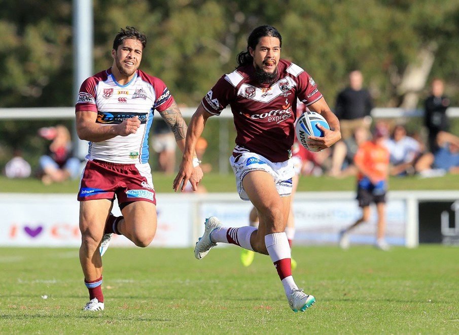 KEVIN GORDON (BURLEIGH BEARS) - PHOTO: SMPIMAGES.COM - 24th May 2015 - Queensland Rugby League (QRL) Intrust Super Cup round 11 clashe between the Burleigh Bears v Mackay Cutters played at Pizzy Park, Miami on Queenslands Gold Coast. Burleigh Bears ran out winners 23-22. Photo: SMP Images / QRL Media