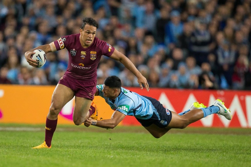 WILL CHAMBERS - STATE of ORIGIN, GAME 1. NSW BLUES v QLD MAROONS. Played at ANZ Stadium, Sydney, Australia, Wednesday, 27 May 2015. Photo: Murray Wilkinson (SMP Images).