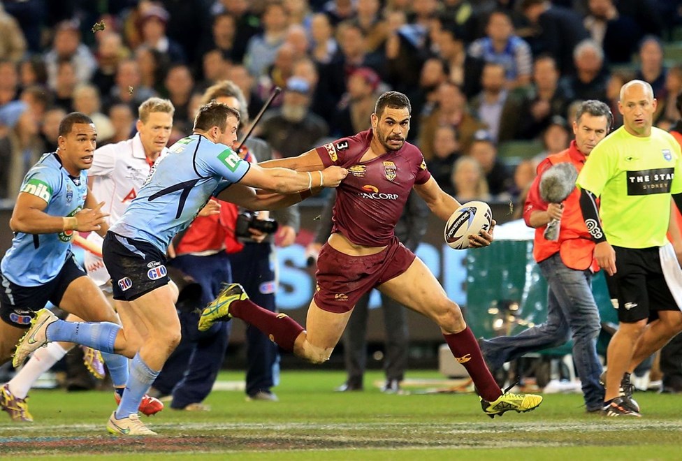 Greg Inglis - State of Origin Game II - New South Wales V Queensland at MCG, Melbourne. 8.15pm Wednesday June 17, 2015.  PHOTO: Scott Powick - SMP IMAGES.COM