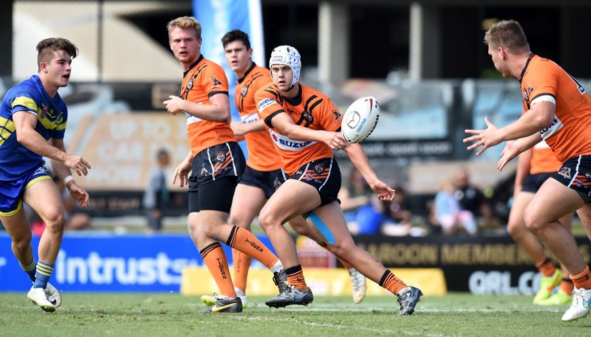 U18 Mal Meninga Cup State Final - Easts Tigers V Townsville Stingers at Tapout Energy Stadium, Coorparoo. 11.45am Sunday May 3, 2015.    PHOTO: SMP IMAGES.COM