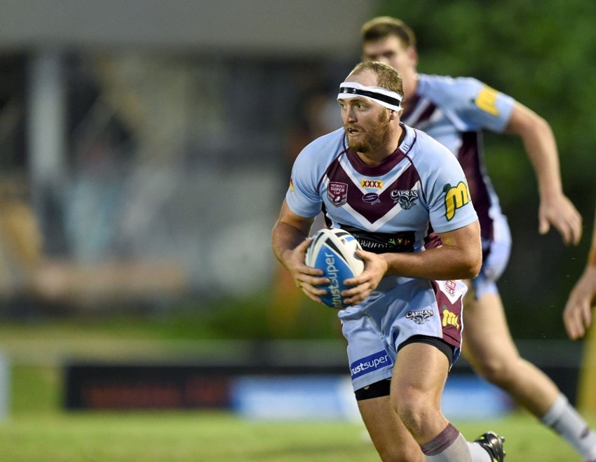 Gavin Hiscox - Intrust Super Cup Round 7 - Easts Tigers V Central QLD Capras at Tapout Energy Stadium, Coorparoo. 4.30pm Saturday April 18, 2015.  PHOTO: Scott Davis - SMP IMAGES.COM