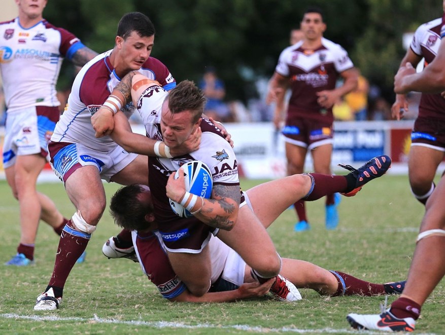 LUKE PAGE (BURLEIGH BEARS) - Photo: SMP Images/QRL MEdia - Action from the Round 4 Queensland Rugby League (QRL) Intrust Super Cup clash between the Burleigh Bears v Mackay Cutters played at Pizzy Park, Miami on the Gold Coast.