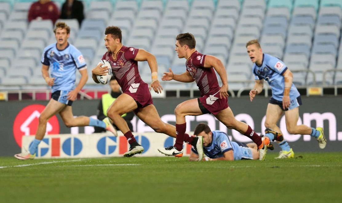 Curtain Raiser unders 20s.State of Origin 3 - NSW v QLD, July 13th 2016.at ANZ Stadium Homebush.Pic Grant Trouville @ NRL Photos.