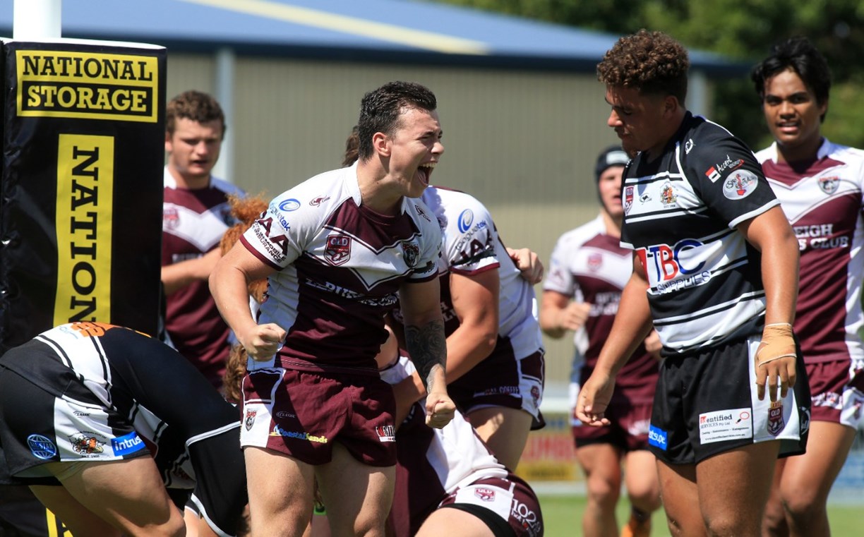 Time to celebrate! Action from the Mal Meninga Cup Round 6 clash between the Burleigh Bears and Tweed Heads Seagulls at Pizzey Park