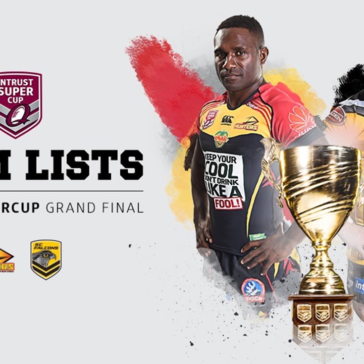 Grand final team lists