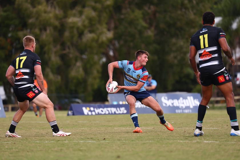 Kai Duggan against the Tweed Seagulls