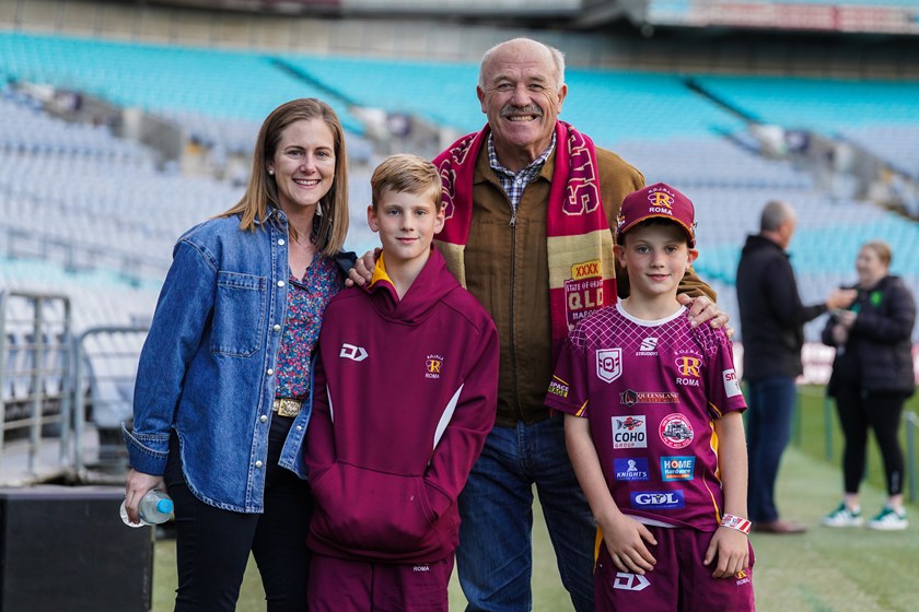 The Frith family meet Wally Lewis.