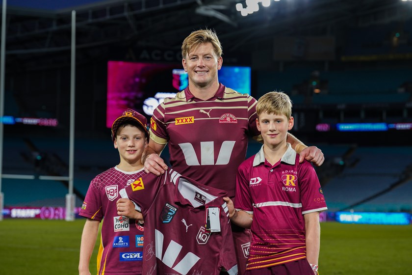 The boys with Harry Grant.