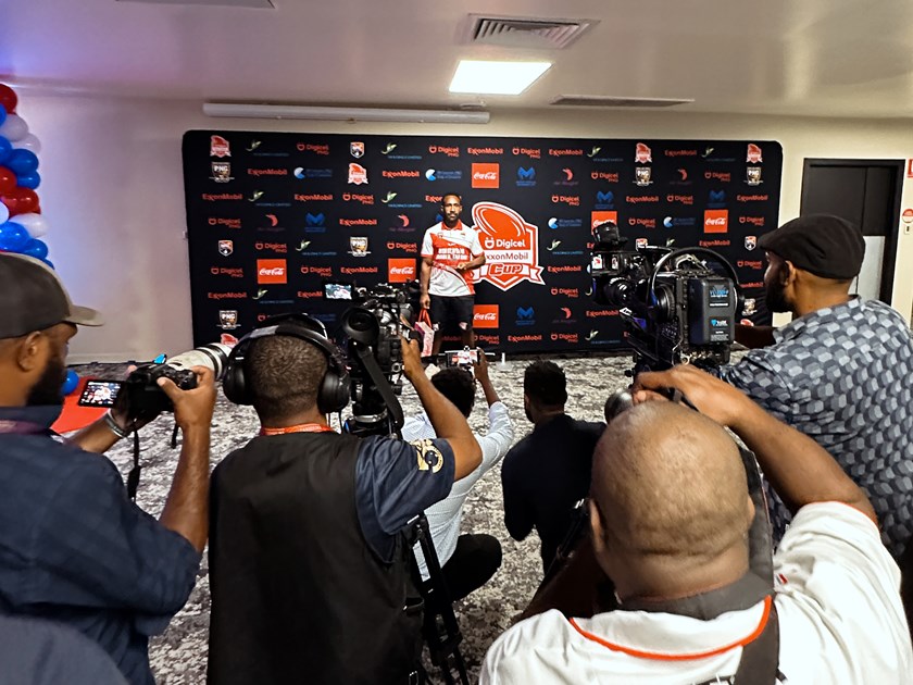 A big turn out from the media.