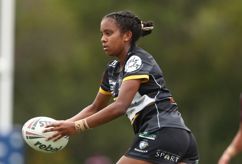 Phoenix-Raine Hippi for the Tweed Seagulls in the Harvey Norman Under 19s