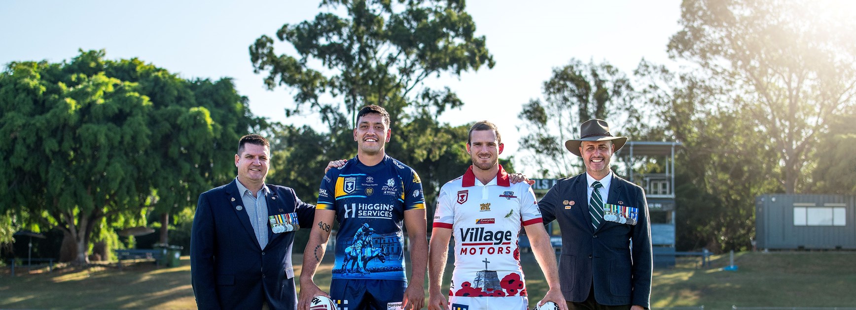 Rivalry paused as Devils and Dolphins unite to honour ANZAC spirit