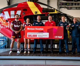 Qld tries deliver donation for lifesaving helicopter crews