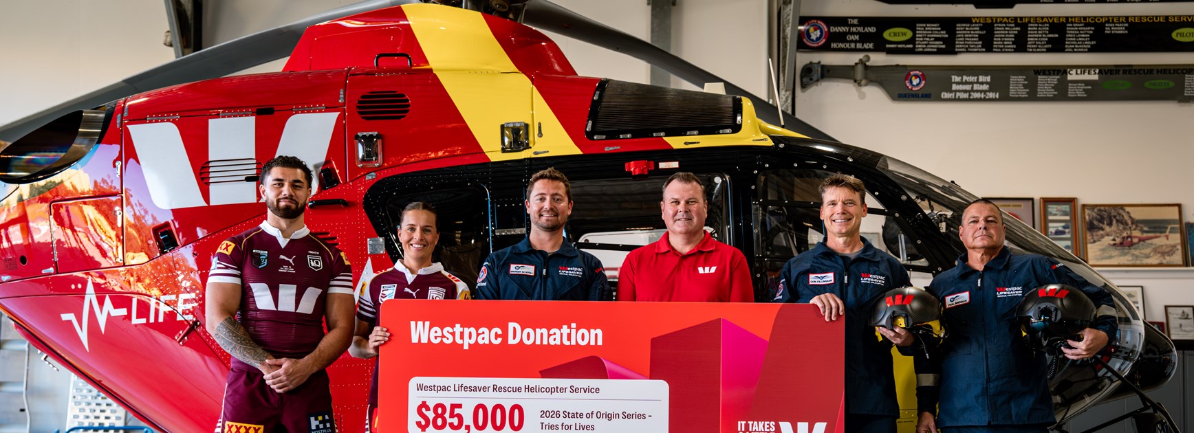 Qld tries deliver donation for lifesaving helicopter crews
