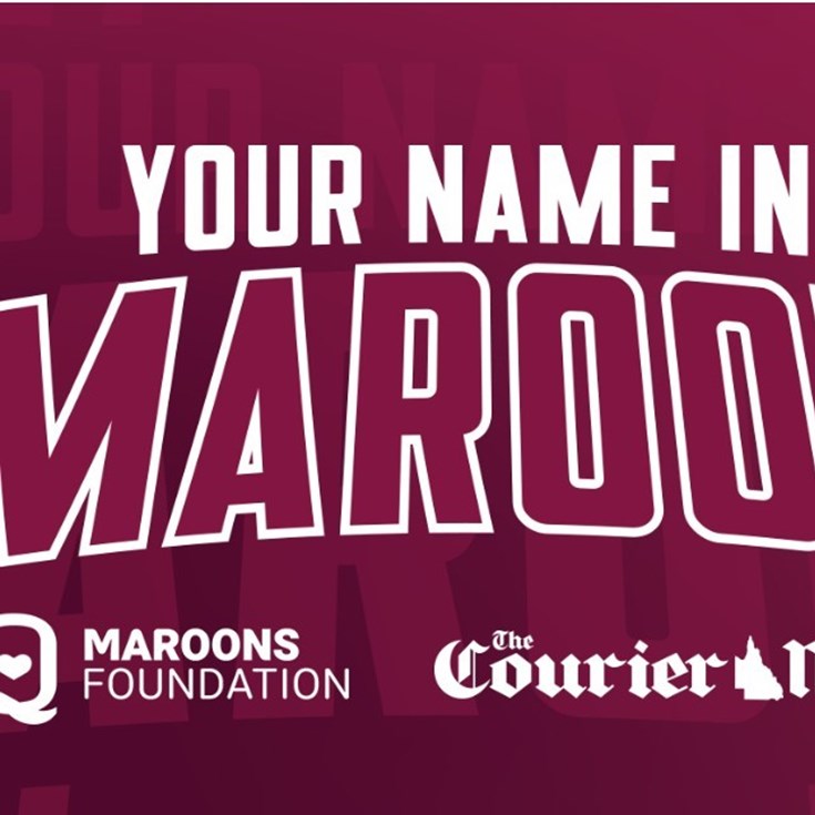 ‘Your Name in Maroon’ inspires Queenslanders