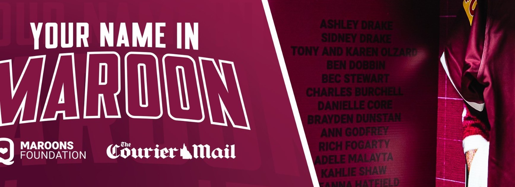 ‘Your Name in Maroon’ inspires Queenslanders