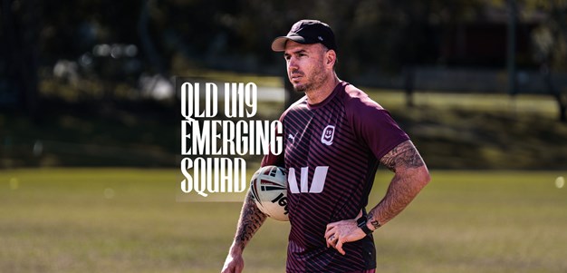 Under 19 men's emerging origin squad named