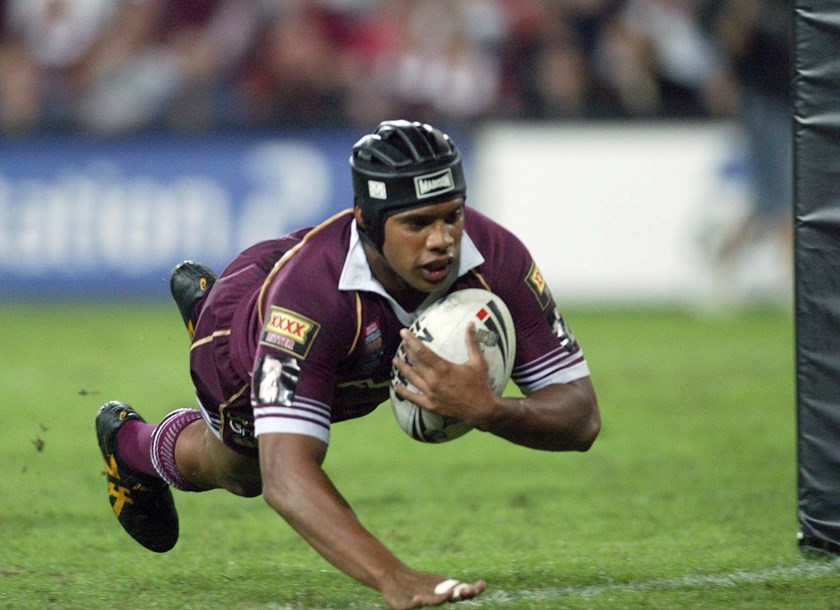 Williams representing the Queensland Maroons (2005). 