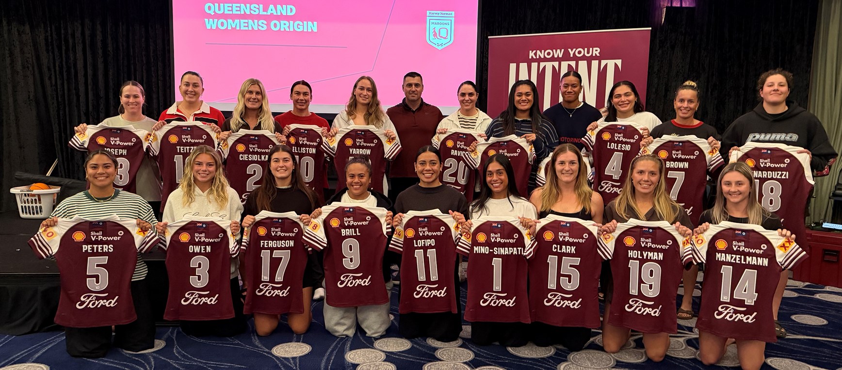 Harvey Norman Queensland Maroons Jersey Presentation