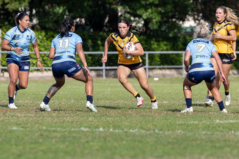 Ace Pollock is the engine of the Falcons' forward pack despite her age