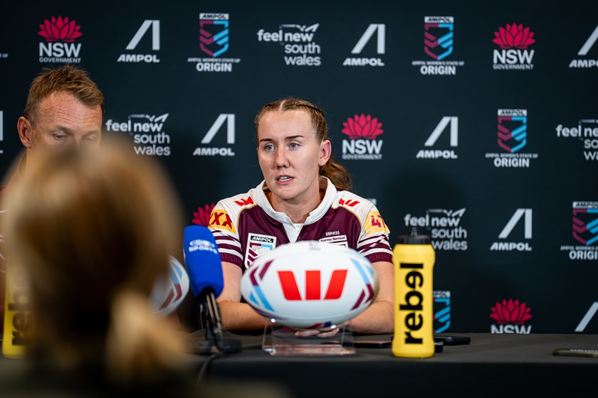 2026 Maroons Captain, Tamika Upton at a post-game press conference