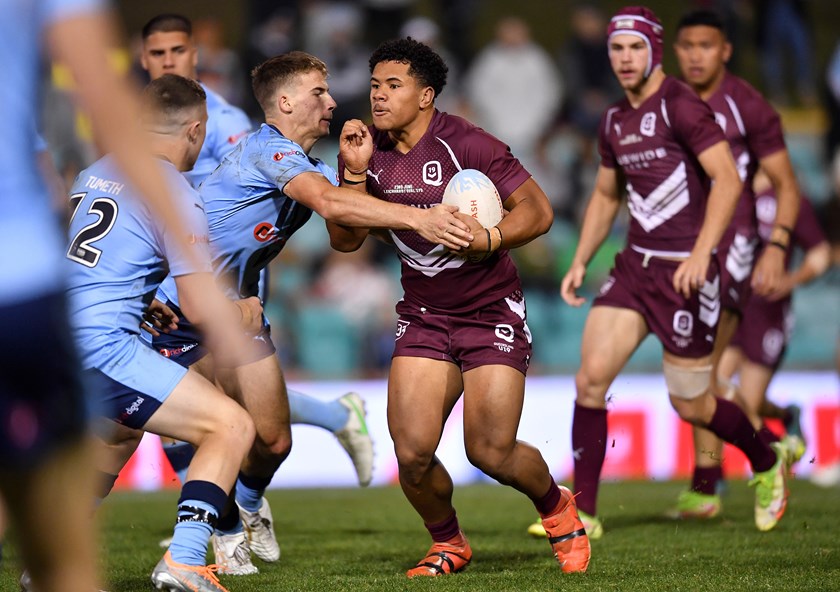Playing for the Queensland Under 19 side. Photo: NRL Imagery