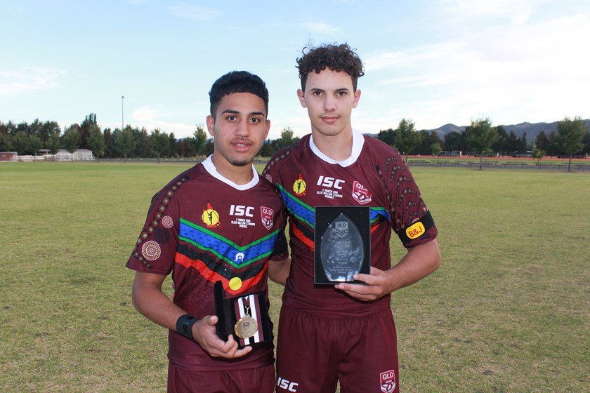 Tuvallia Pereira was named the Jim Stevens Medal winner and Thomas McIntosh claimed Queensland's player of the match award. Photo: QRL Media